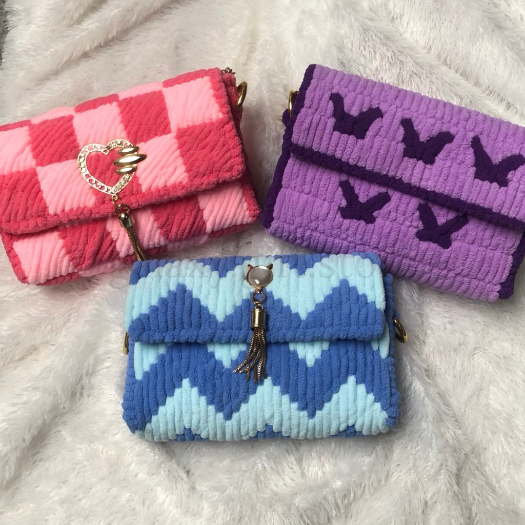 TAS PESTA RAJUT || TAS RAJUT || TAS PESTA || SHOULDERBAG || TAS BAHU || TAS WANITA || TAS SELEMPANG