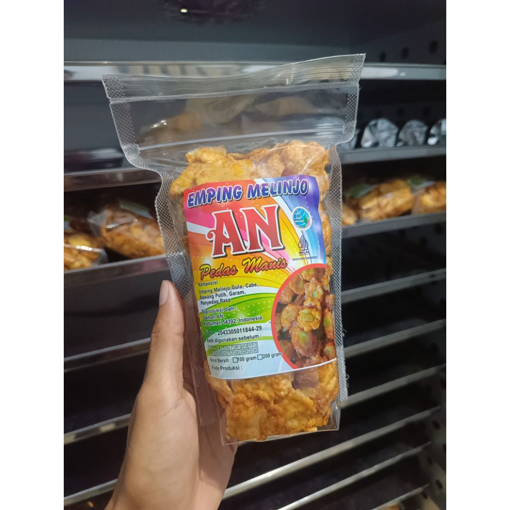 Emping Melinjo Pedas Manis Asli Kebumen