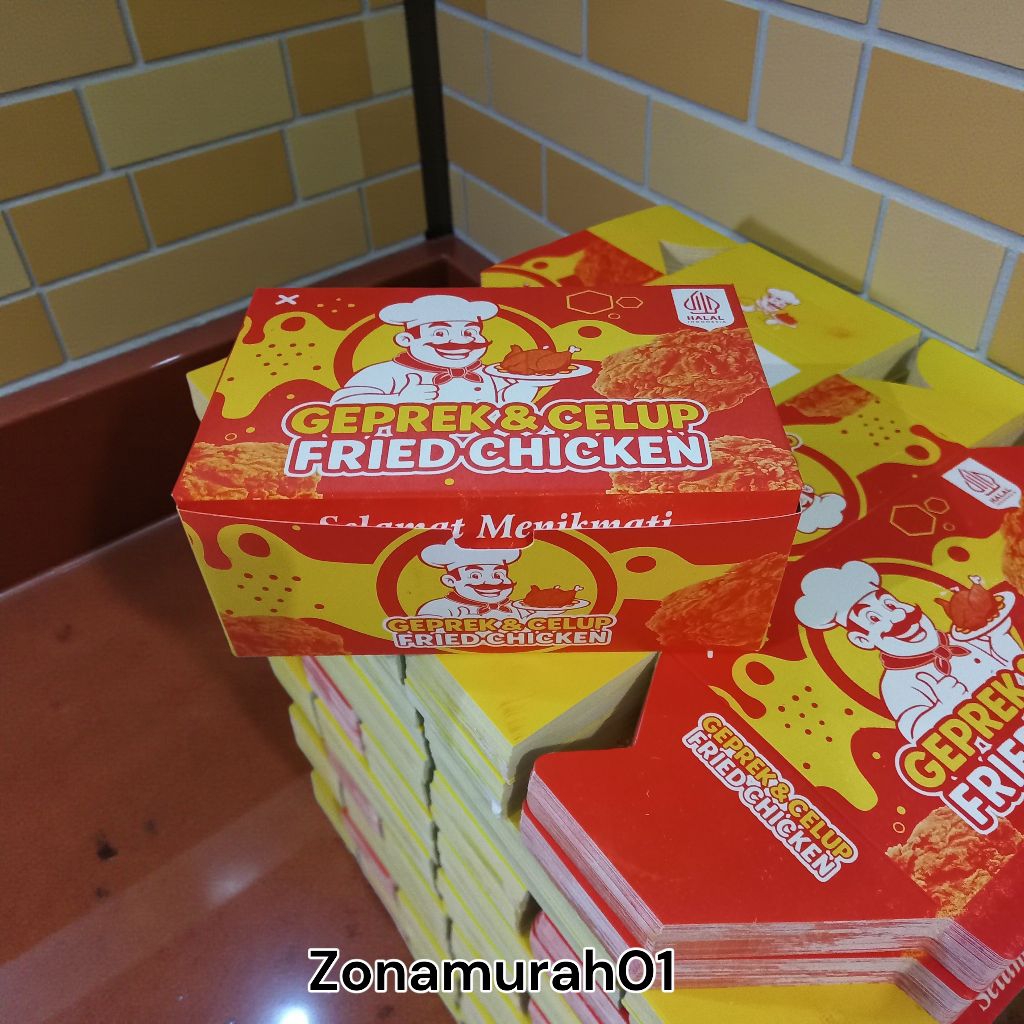 box fried chicken | kemasan fried chicken | bungkus fried chicken