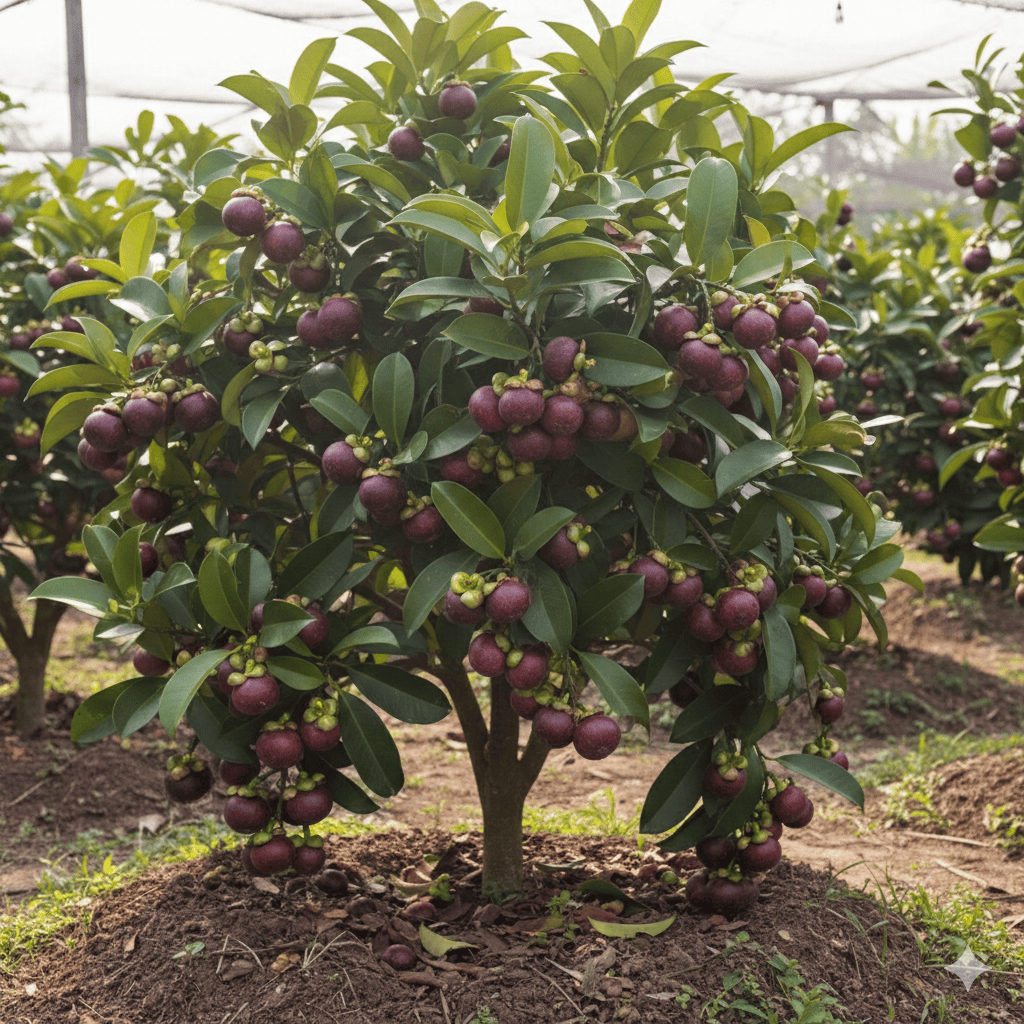 BIBIT MANGGIS BIJI KECIL, TANAMAN BUAH MANGGIS BIJI KECIL ASLI