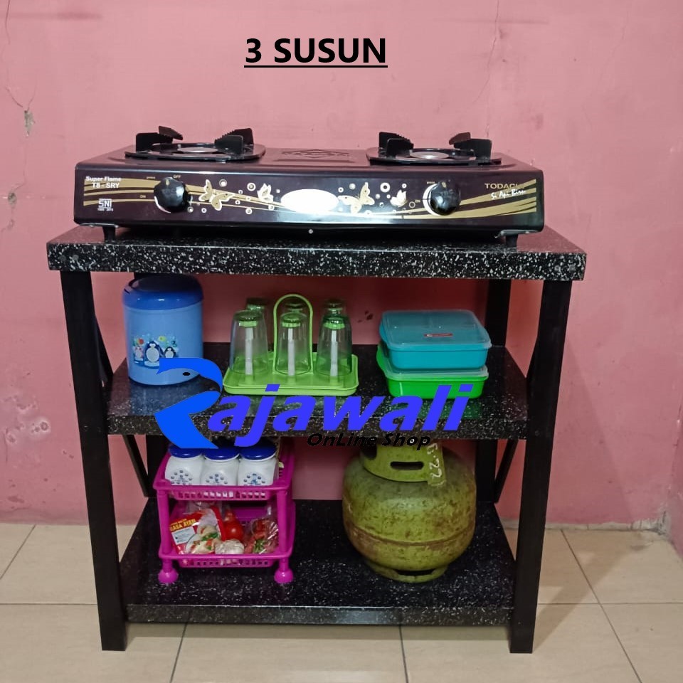 Meja Kompor 2 Susun 3 Susun Meja Kompor 2 Tungku 1 Tungku Rak Dapur Kompor 2 Tahap 2 Tungku 1 Tungku