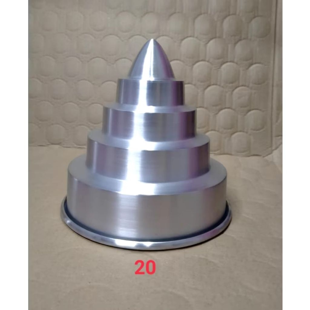 cetakan tumpeng alat cetak nasi tumpeng praktis 18cm