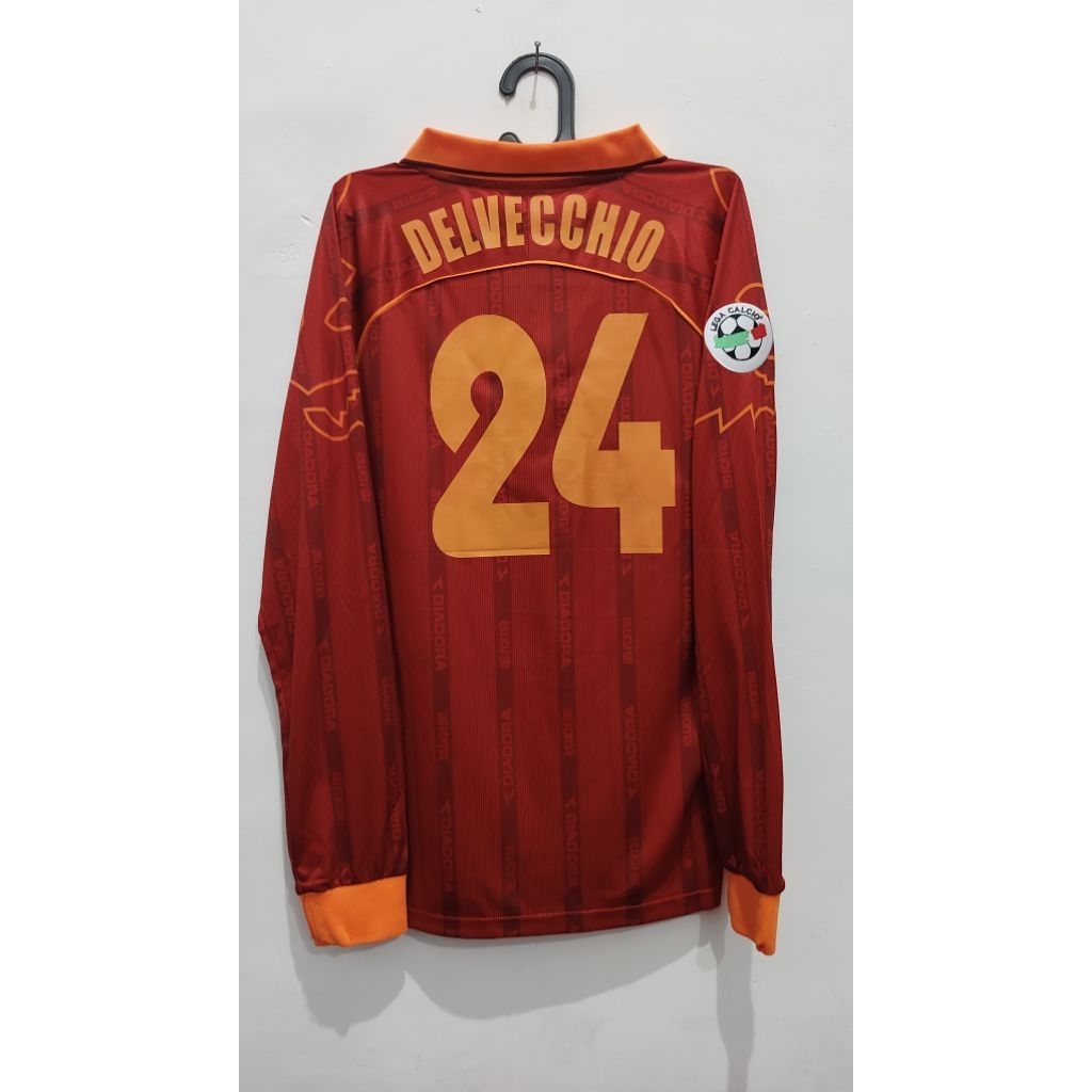 jersey retro Roma Delvecchio size L