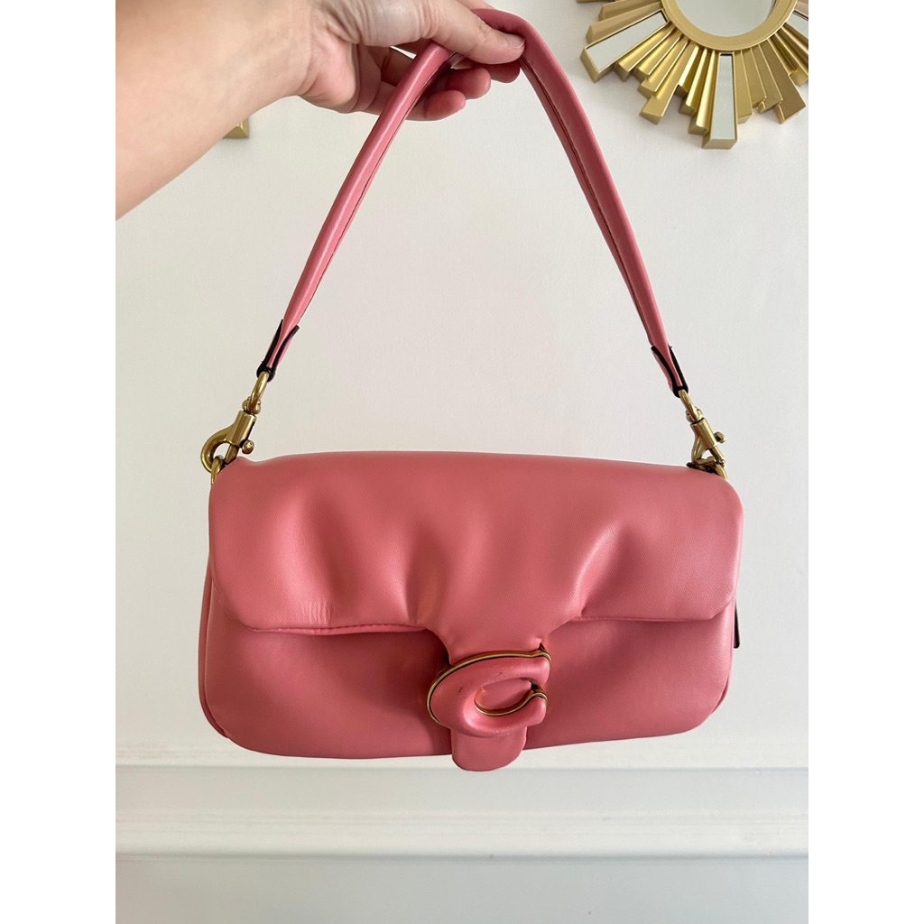 tas coach tabby pink