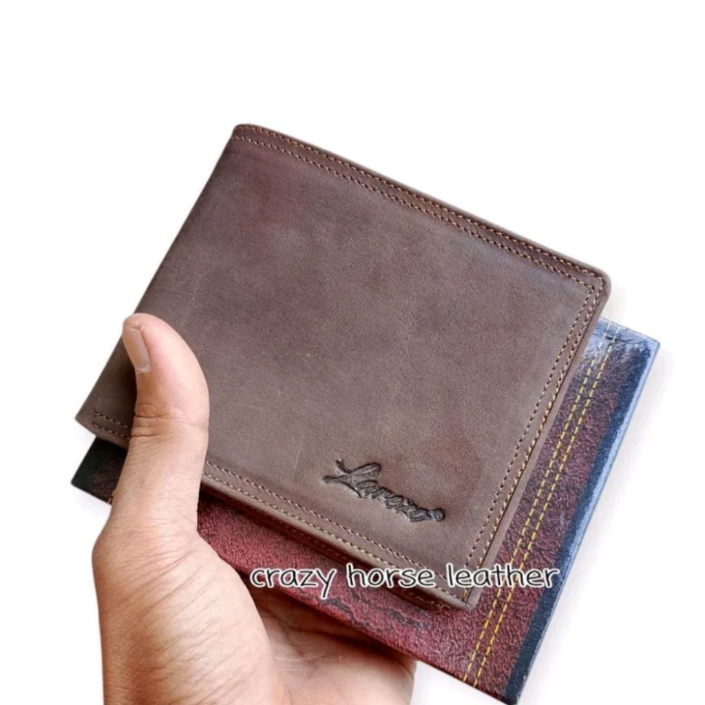 dompet pria kulit crazy horse / dompet pria kulit asli berkualitas