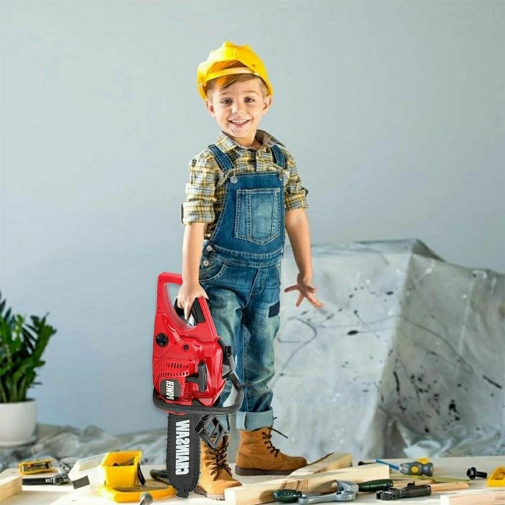 Mainan Simulasi Mesin Gergaji Mainan Chainsaw Elektrik Anak Untuk Anak Laki  Hadiah Ulang Tahun