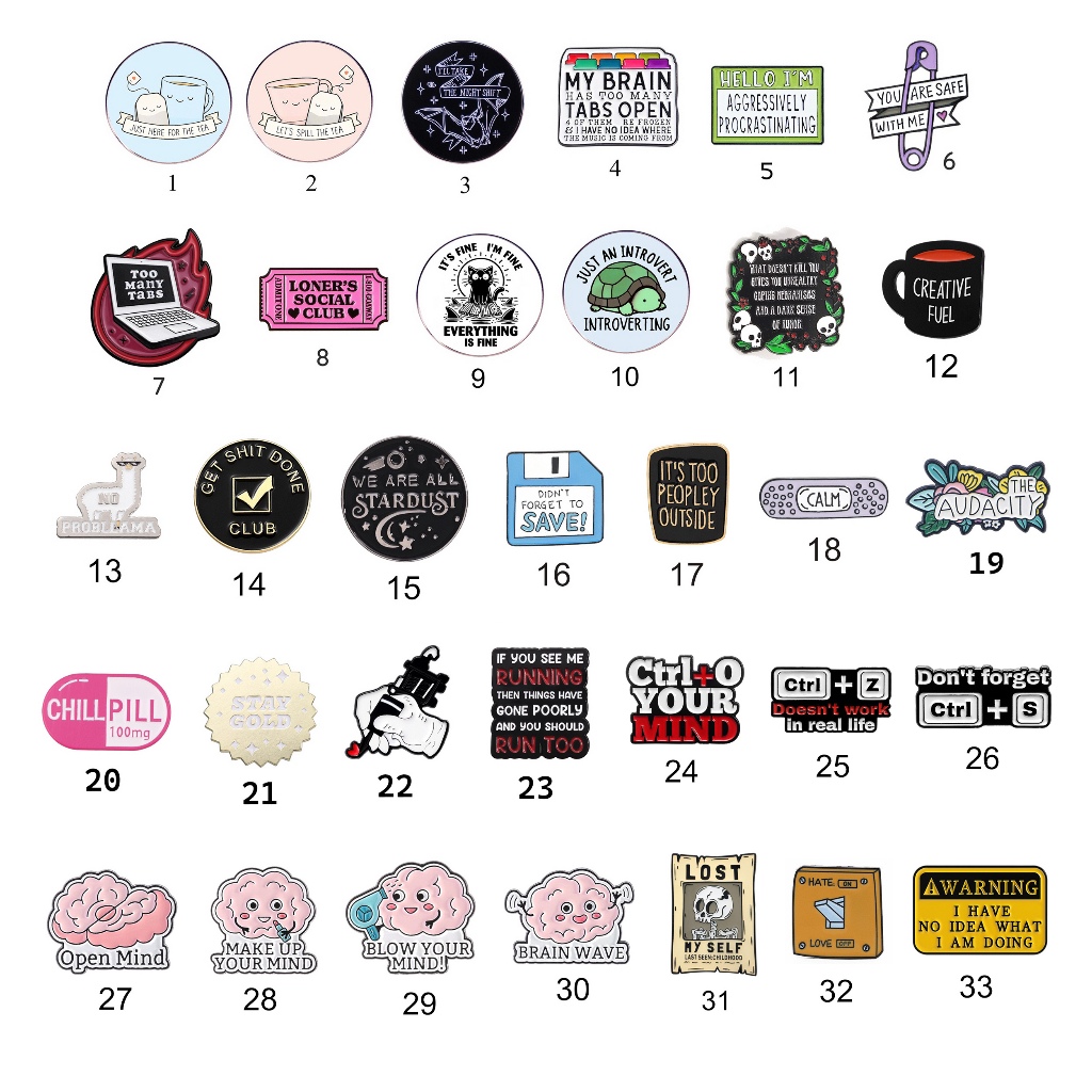 pin besi enamel spill the tea