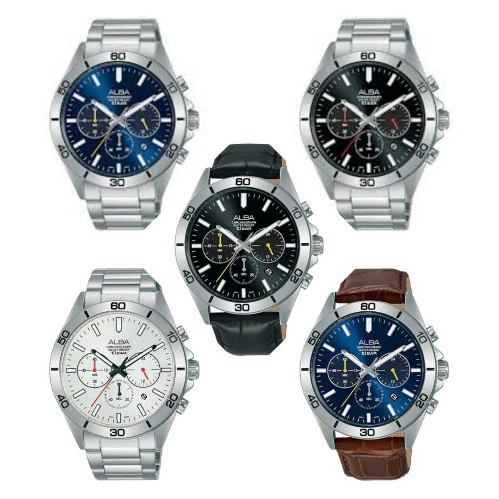 Jam Tangan Alba Men Chronograph AT3H25 AT3H25X1 AT3H27 AT3H27X1 AT3H29 AT3H29X1 AT3H31 AT3H31X1 AT3H