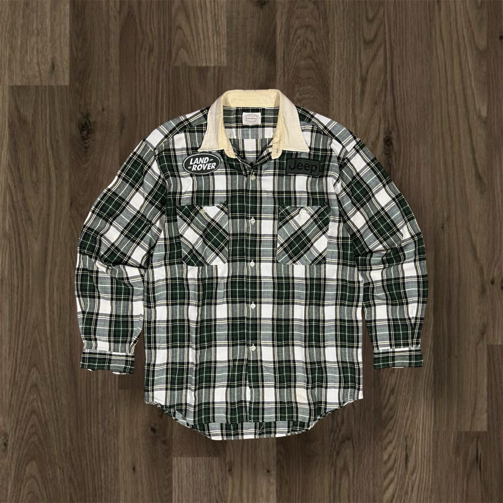 OUTER FLANNEL SHIRT PLAID CORDU COLLAR GALANTOMS