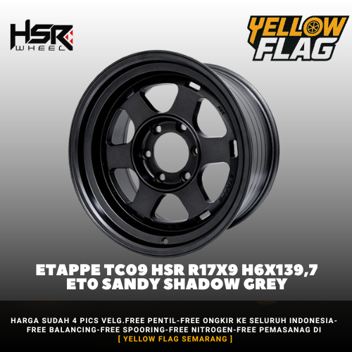 Velg Mobil Pajero Fortuner HSR ETAPPE Ring 17 Lebar 9 Lubang 6x139,7 ET0