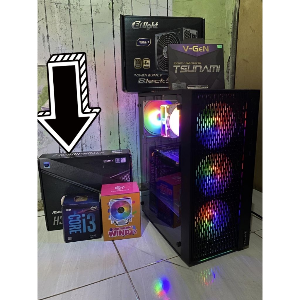 PC GAMING EDITING i3 9100f I RAM 8GB I GTX 750ti