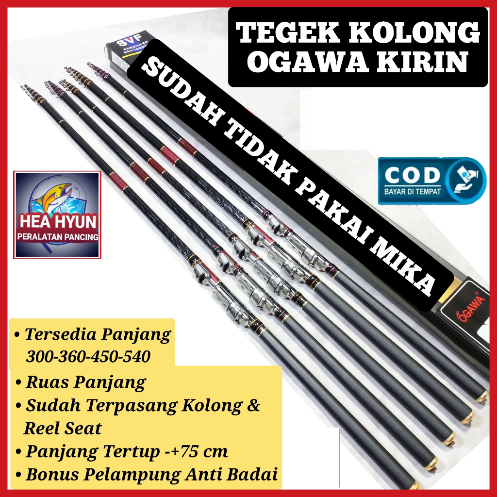 PROMO JORAN TEGEK KOLONG OGAWA KIRIN 300 - 360 - 450 - 540 CARBON