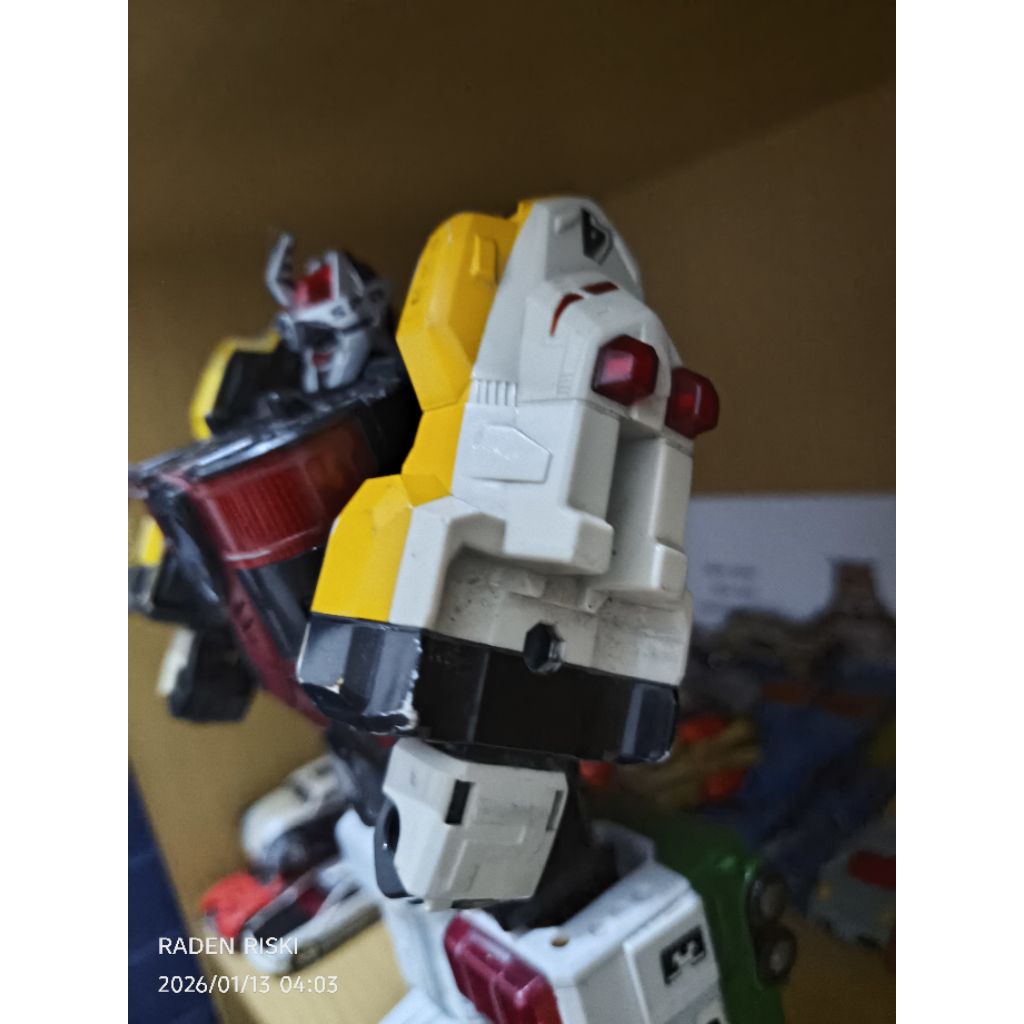 part megazord deka robo spd yellow action figure power rangers