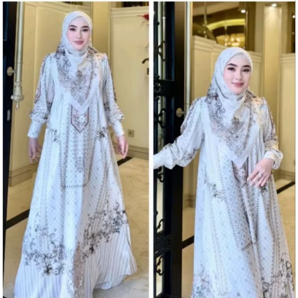 READY gamis set hijab viral 100 % ORI SHELLASAUKIA