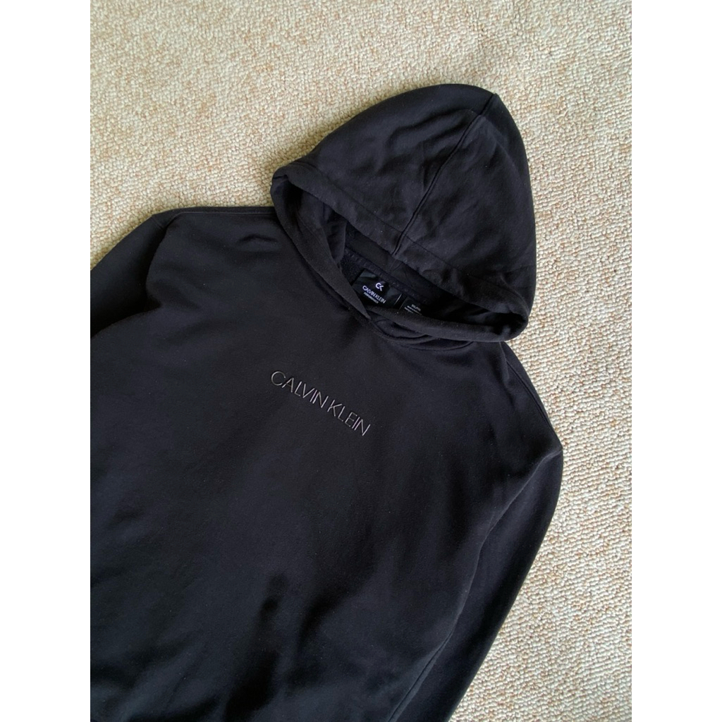 hoodie black by calvin klein