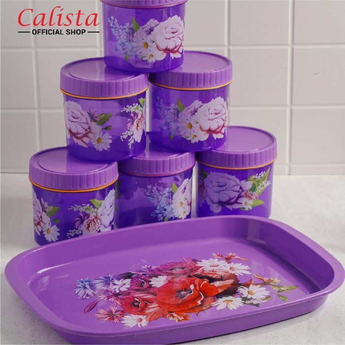 PROMO Toples LebaranToples 7 in 1 / Set Nampam Calista Motif Bunga 7in 1 / Toples Calista Tonam