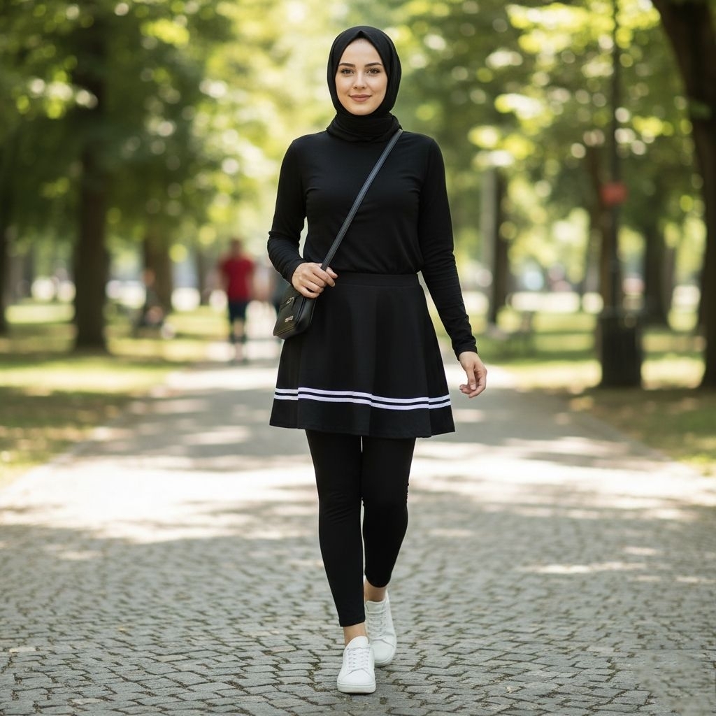 Legging Rok Legging Olahraga Bahan Premium