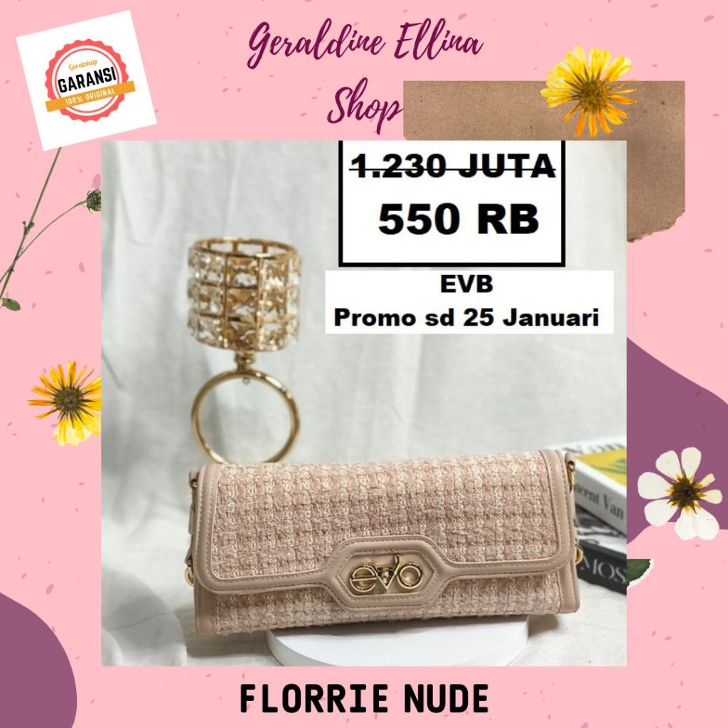 Tas shoulder bag wanita EVB original seri FLORRIE