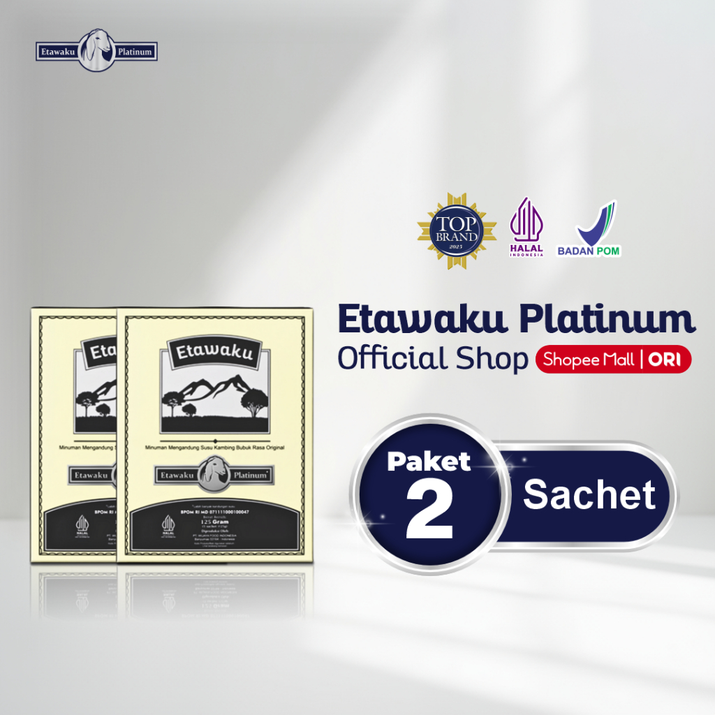 Etawaku Platinum Sachet (Paket 2 Box) - Susu Etawa Murni