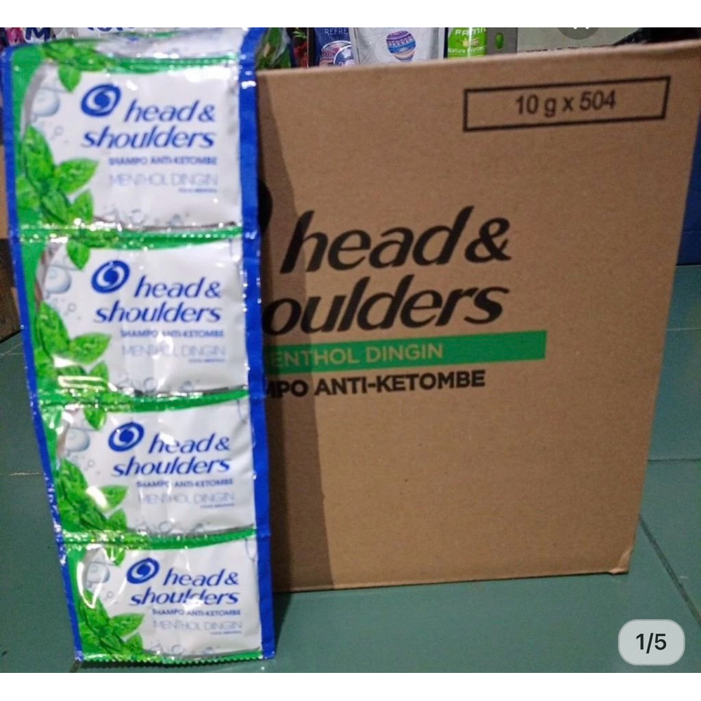 1 Karton head and shoulders menthol / head and shoulders menthol renceng sachet