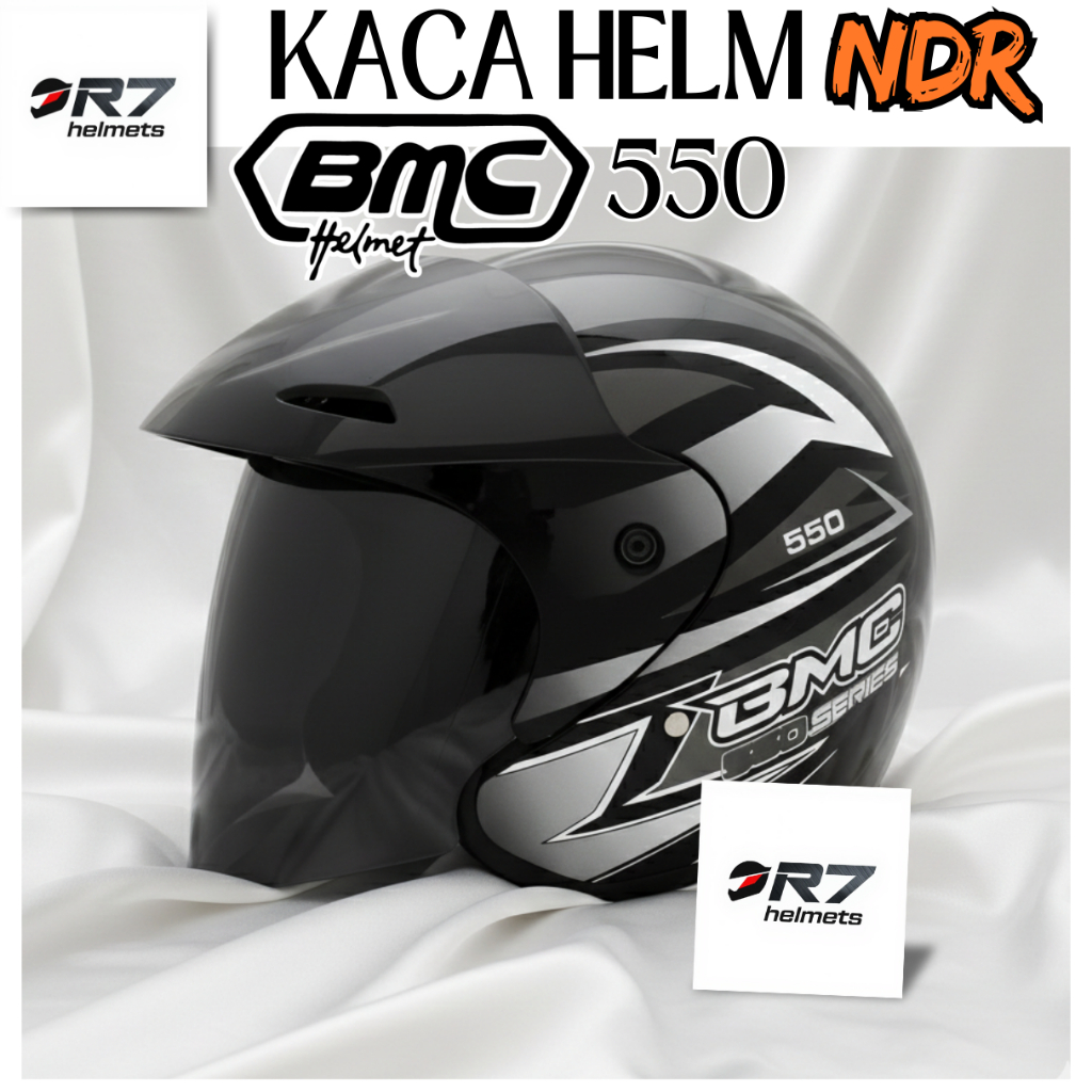 NDR Kaca Helm Visor BMC 550 BMC 560 Anti Gores Clear Smoke Pelangi Silver iridium murah