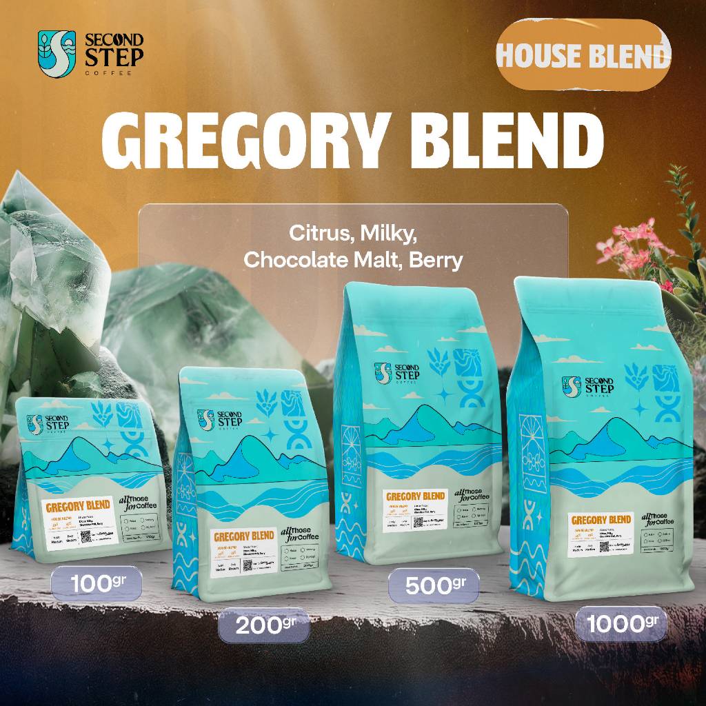 Second Step Coffee Kopi Arabika Gregory Espresso Blend Arabica Coffe Bean Biji Bubuk