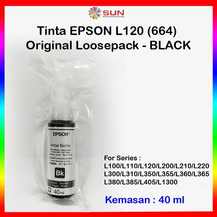SALE Tinta Printer Epson L120 Original EPSON 664 T664 - Loosepack 40ml TERMURAH