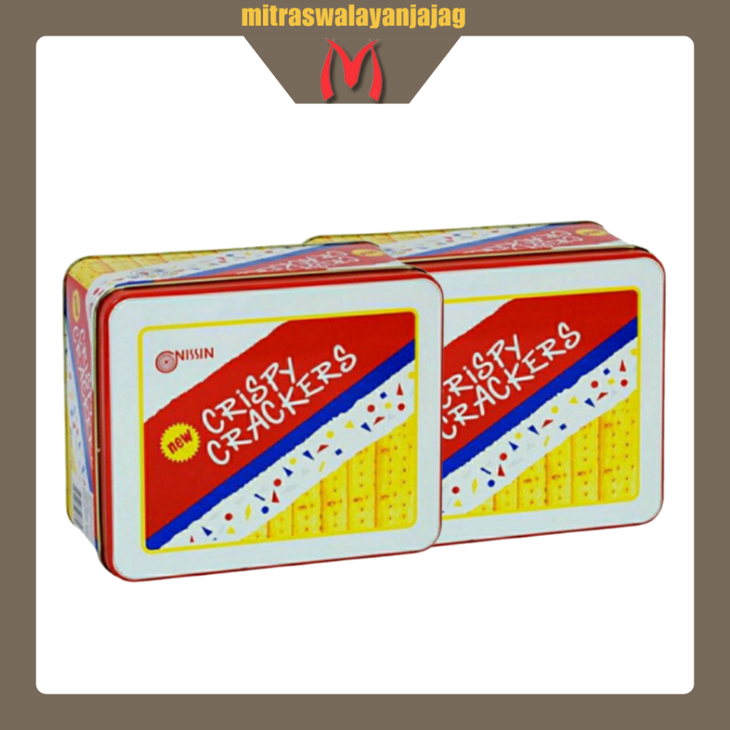[Satuan & DUS] Nissin Crispy Crackers Kaleng 750g Kemasan | Kue Lebaran | Kue Kering |