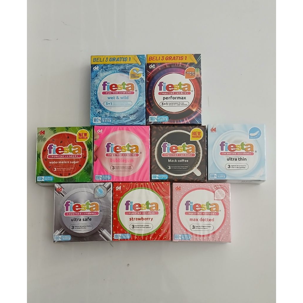 FIESTA IMPORTED CONDOMS ( PROMO) // KONDOM FIESTA