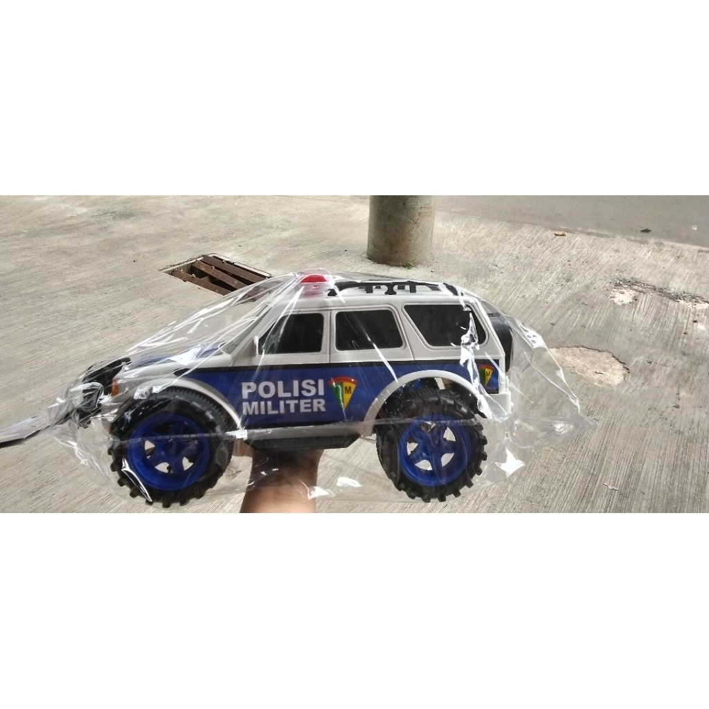 Mainan Mobil Polisi Militer Anak – Jeep Polisi Offroad Plastik
