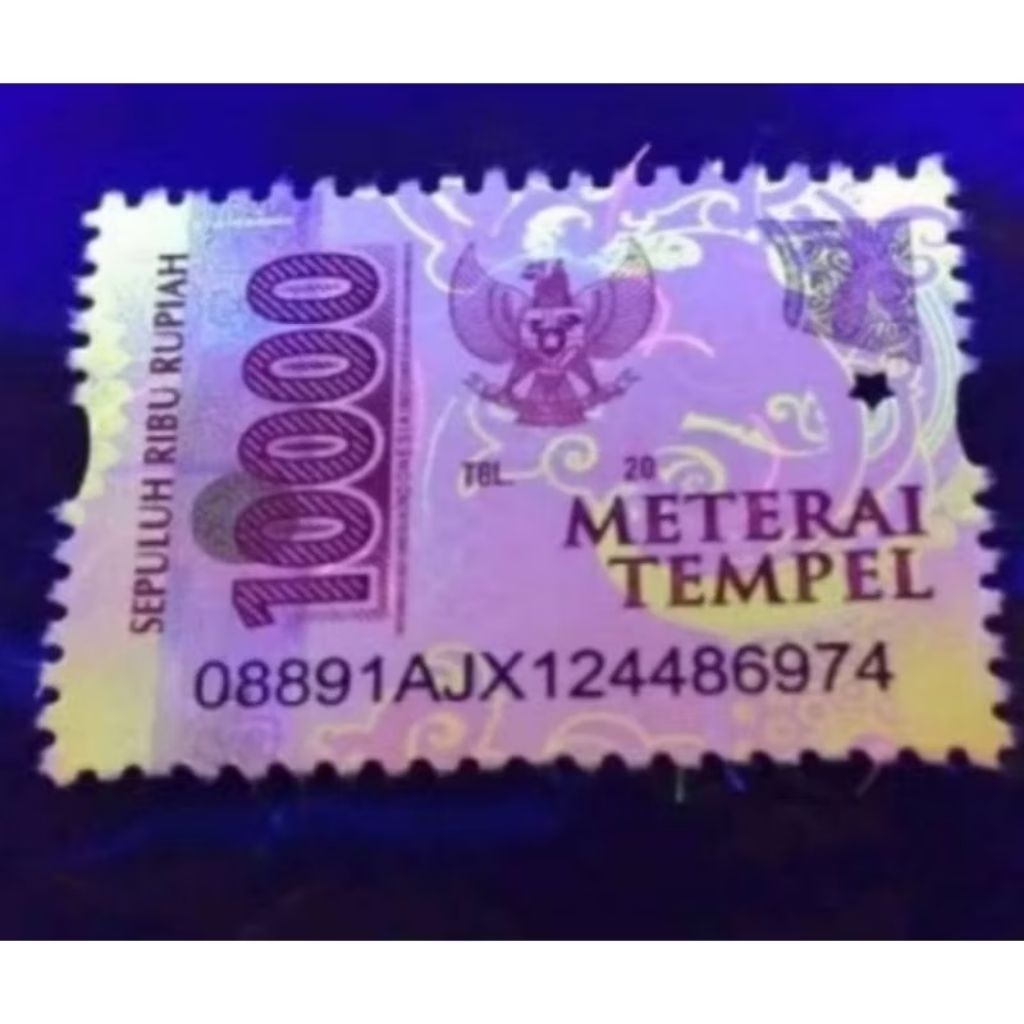 Materai 10000 paket 50 pcs