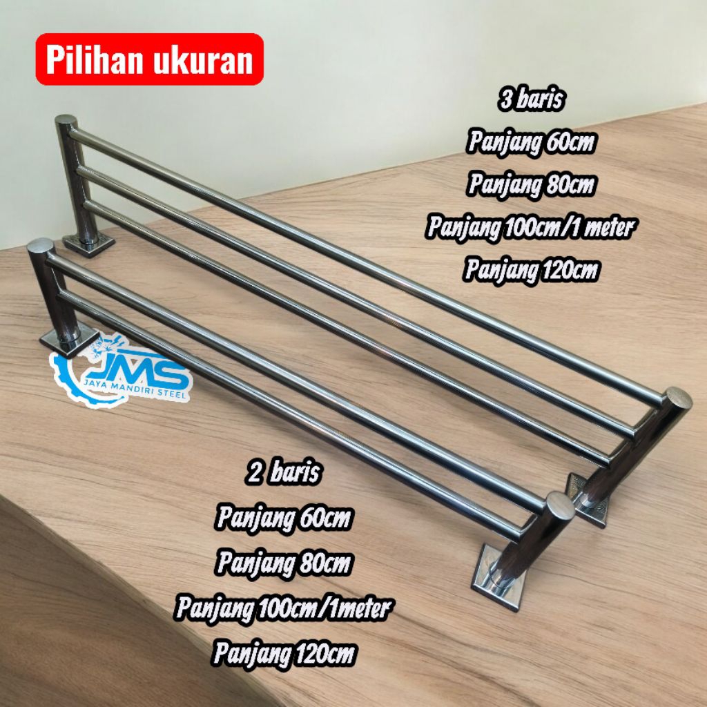 GANTUNGAN/RAK HANDUK SAJADAH SARUNG/RAK GANTUNGAN TEMPEL DINDING/RAK DINDING KAMAR MANDI/RAK SERBA G