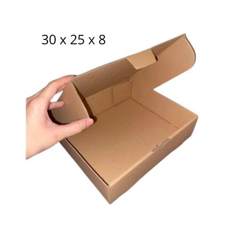 Box Die Cut And Easy Usage Dus Cokelat Polos Ukuran 30x25x8cm Kardus Kue Tart