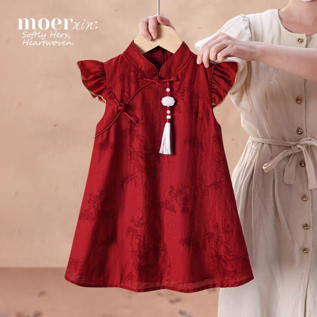 Qipao anak baju anak china dress hanfu tradisional kostum China pakaian Negera cheong sam anak
