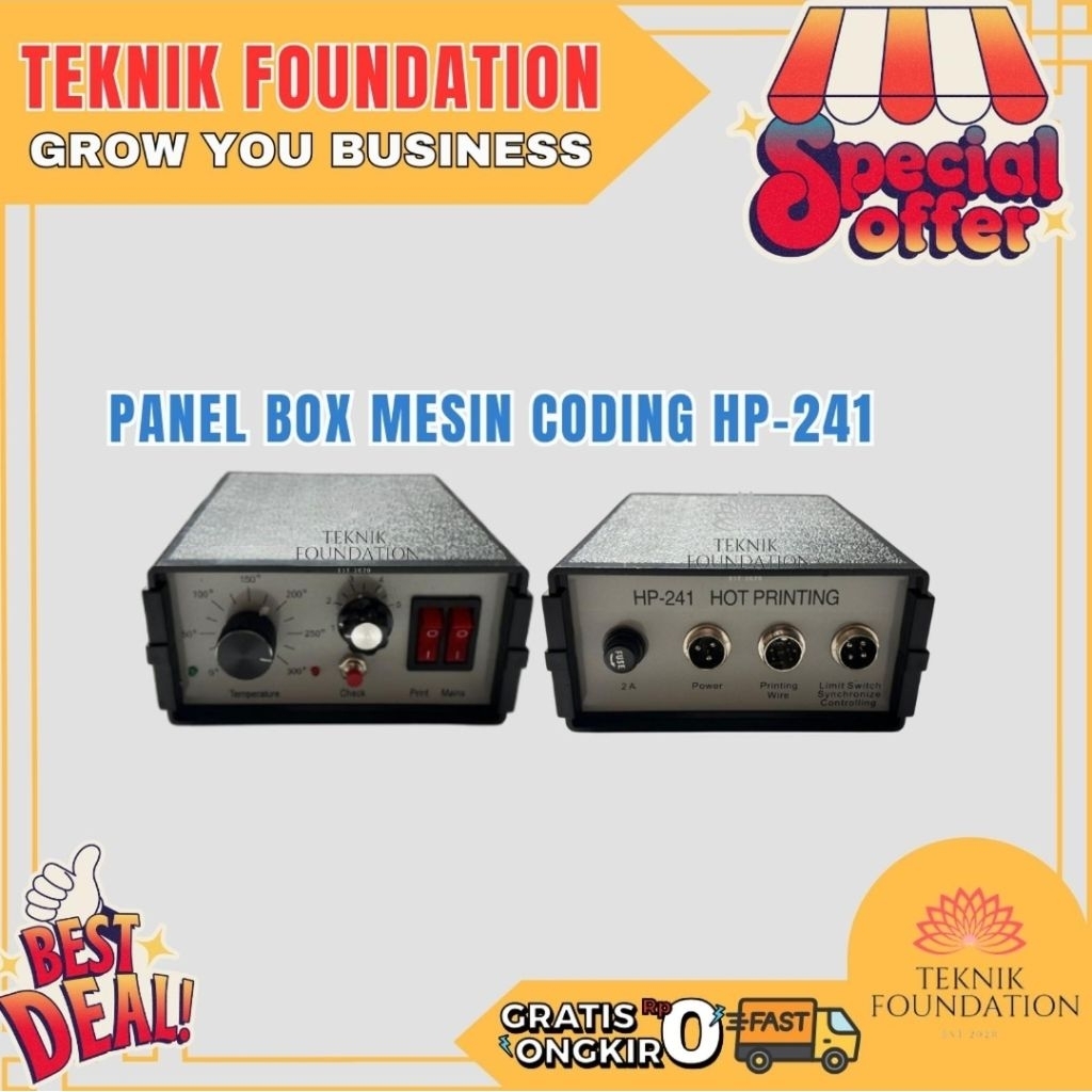 Panel Control Box Sparepart Date Coding Cetak Expired Date