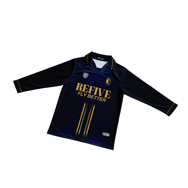 Refive- Jersey VINTAGE Long Sleeve Retro Jersey AC MILAN 4  Atasan Tangan Panjang Pria Dan Wanita Pr