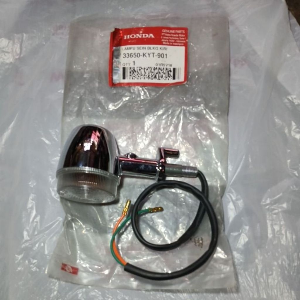 33450-KYT-901 seig sein lampu depan kiri honda scoopy karbu original baru AHM