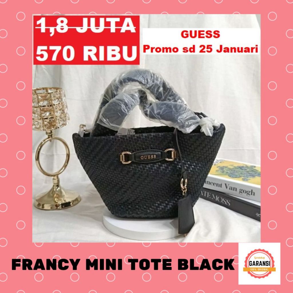 Tas Guess wanita seri FRANCY MINI satchel bag 100% Original Store