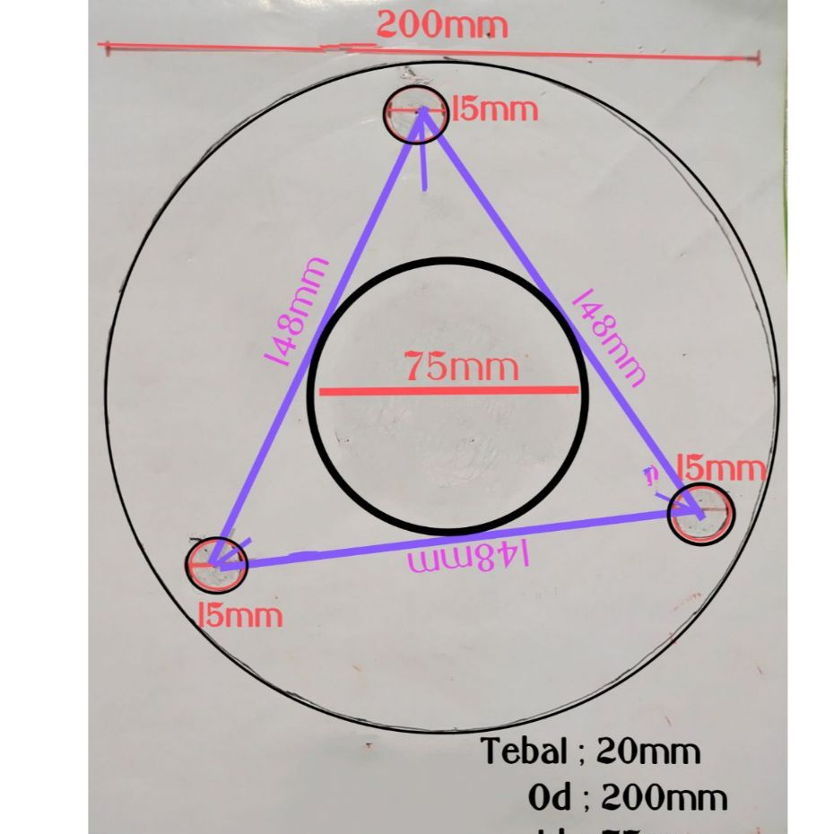 Besi plat custom 10mm
