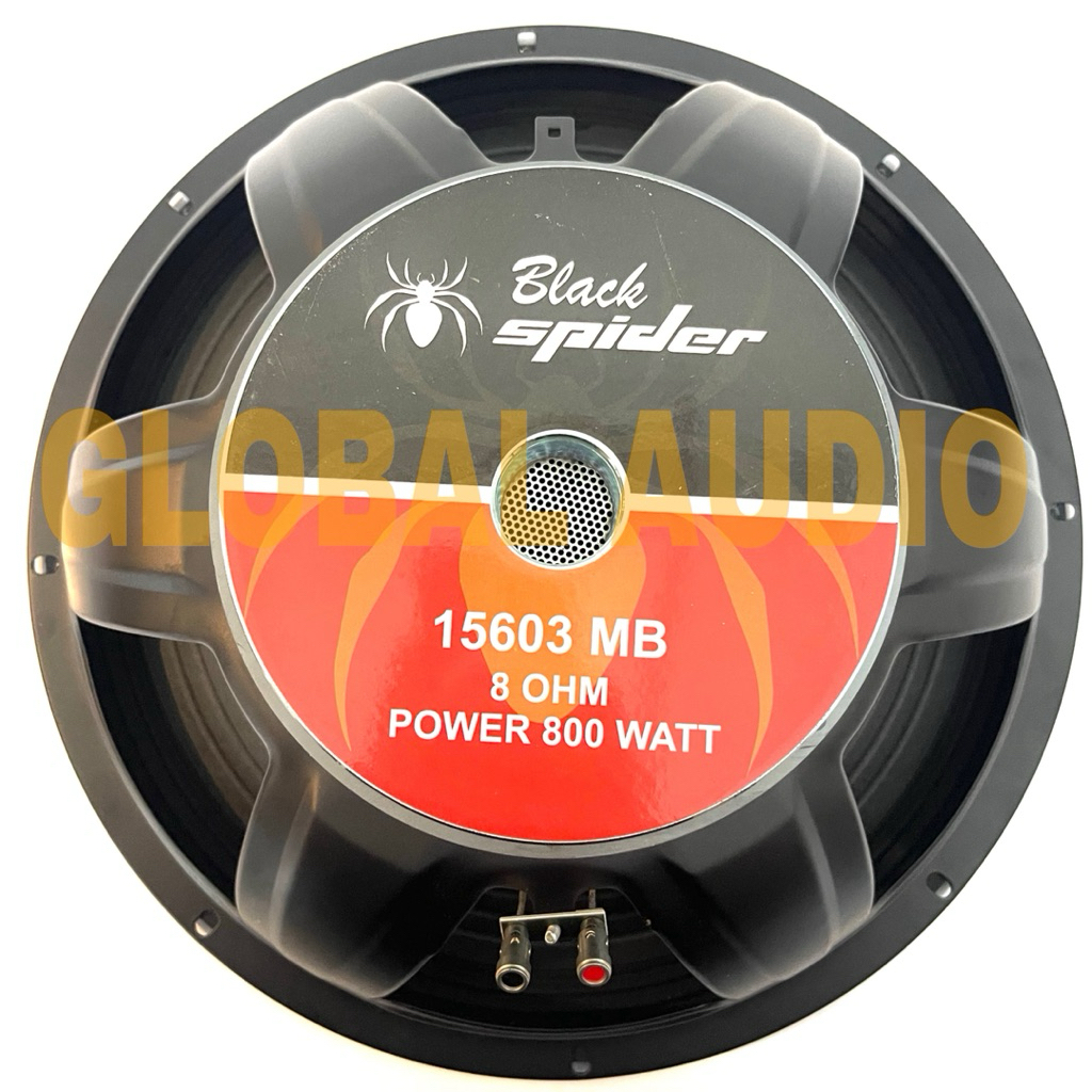Promo 2Pcs Speaker Komponen Black Spider BS 15603 MB 15inch Original Woofer Blackspider 15603MB 800w