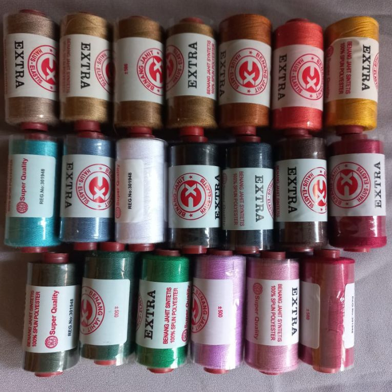 BENANG JAHIT EXTRA SATUAN/ECERAN 500 YARDS