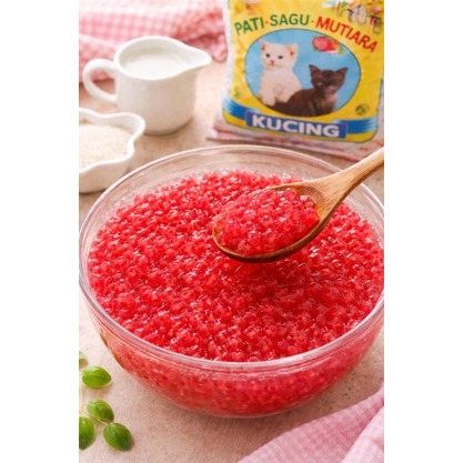 SAGU MUTIARA CAP KUCING 100 gram - Praktis untuk Cendol dan Bubur mutiara