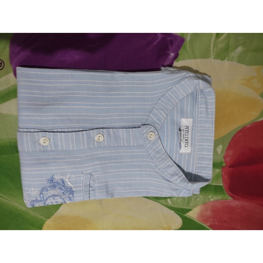 atasan kemeja anak laki laki 10 - 12 tahun (PRELOVED)