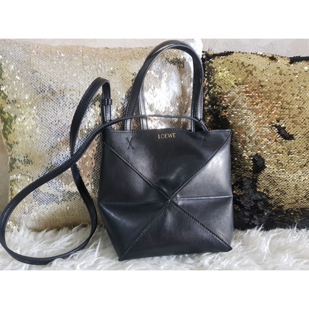 Loewe Mini Puzzle Fold Tote Bag