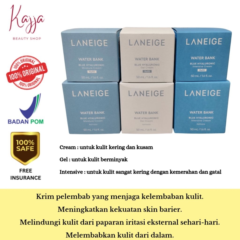 Laneige Waterbank Blue HA Cream 50ml / Laneige Water Bank Blue HA Cream 50ml /Laneige Water Bank Blu