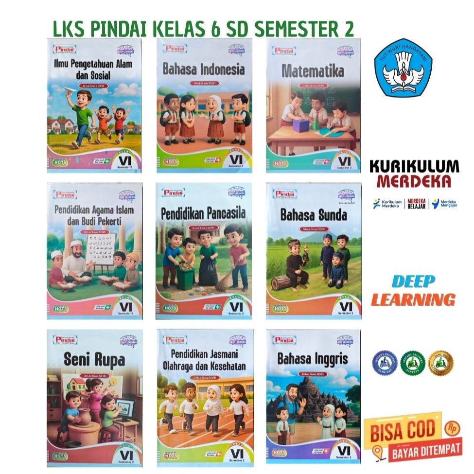 Buku LKS Pindai Kelas 6 Semester 2 Kurikulum Merdeka