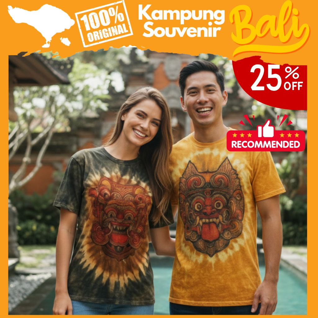 Kaos Baju Barong Bali Pria Wanita Rayon Adem Oleh Oleh Khas Bali Original
