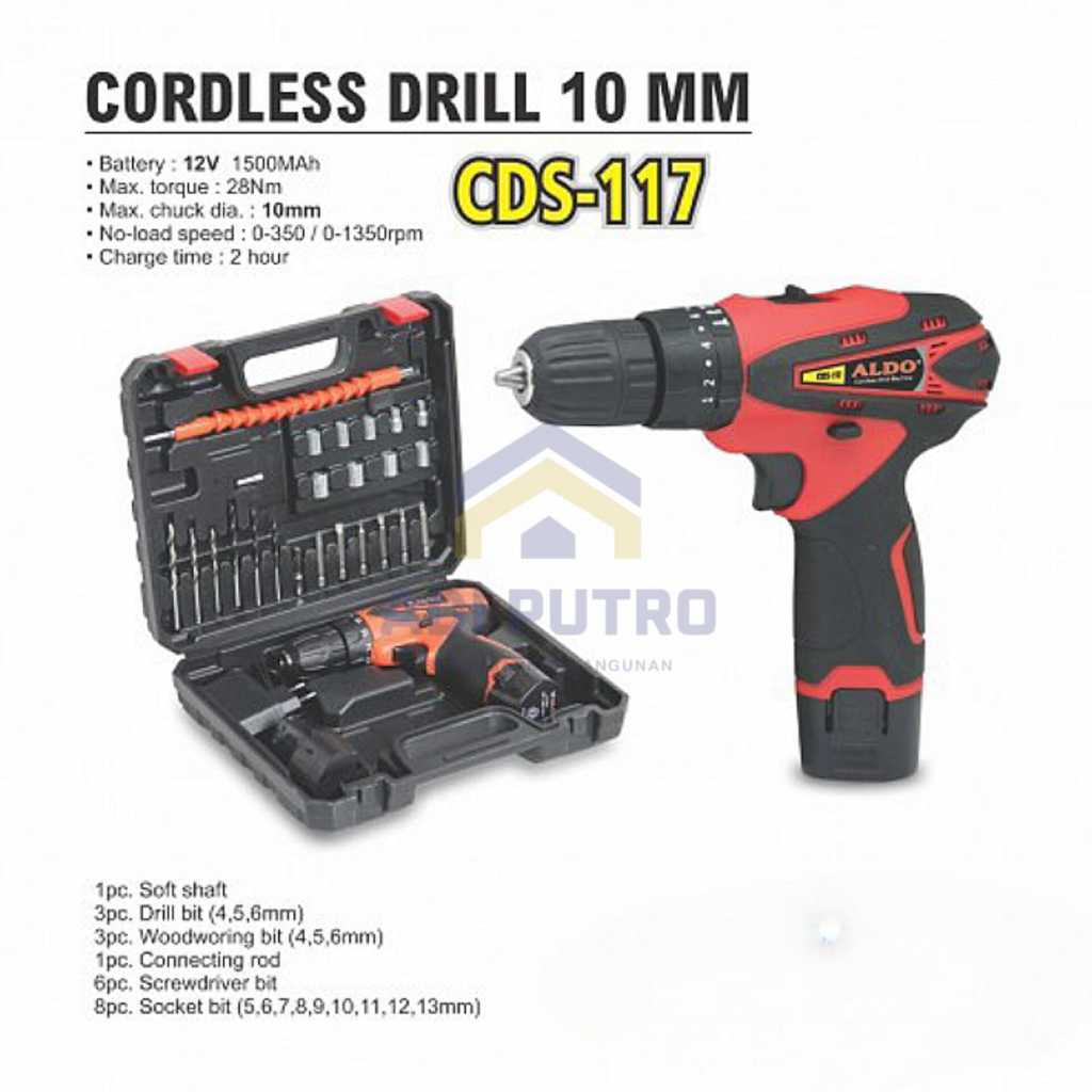BOR CORDLESS DRILL ALDO CDS-117