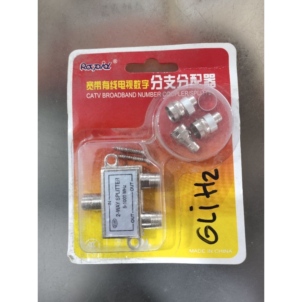 SPLITER 2 WAY/SPLITER ANTENA TV PEMBAGI KABEL CABANG ANTENA RAPID
