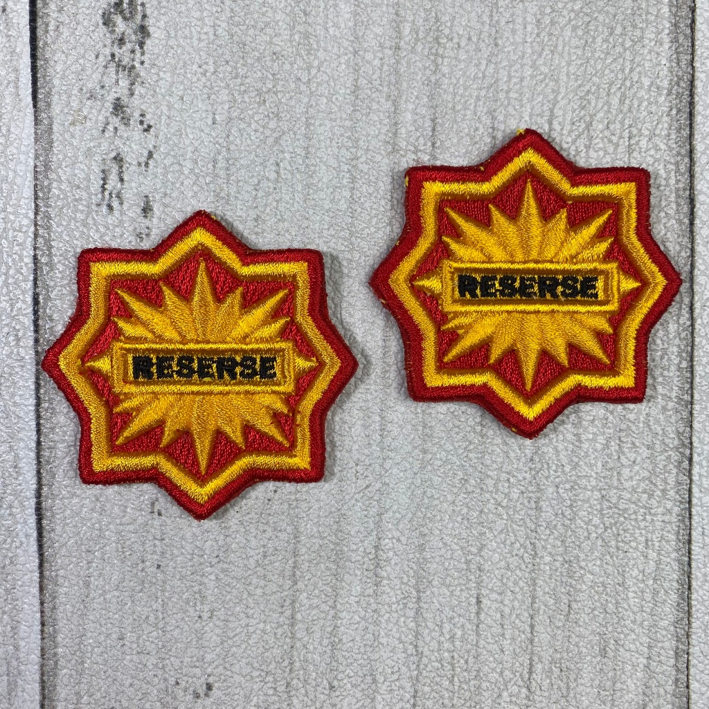 Atribut Bordir Timbul RESERSE Bet Timbul RODA RESERSE Badge BARESKRIM POLRI Timbul